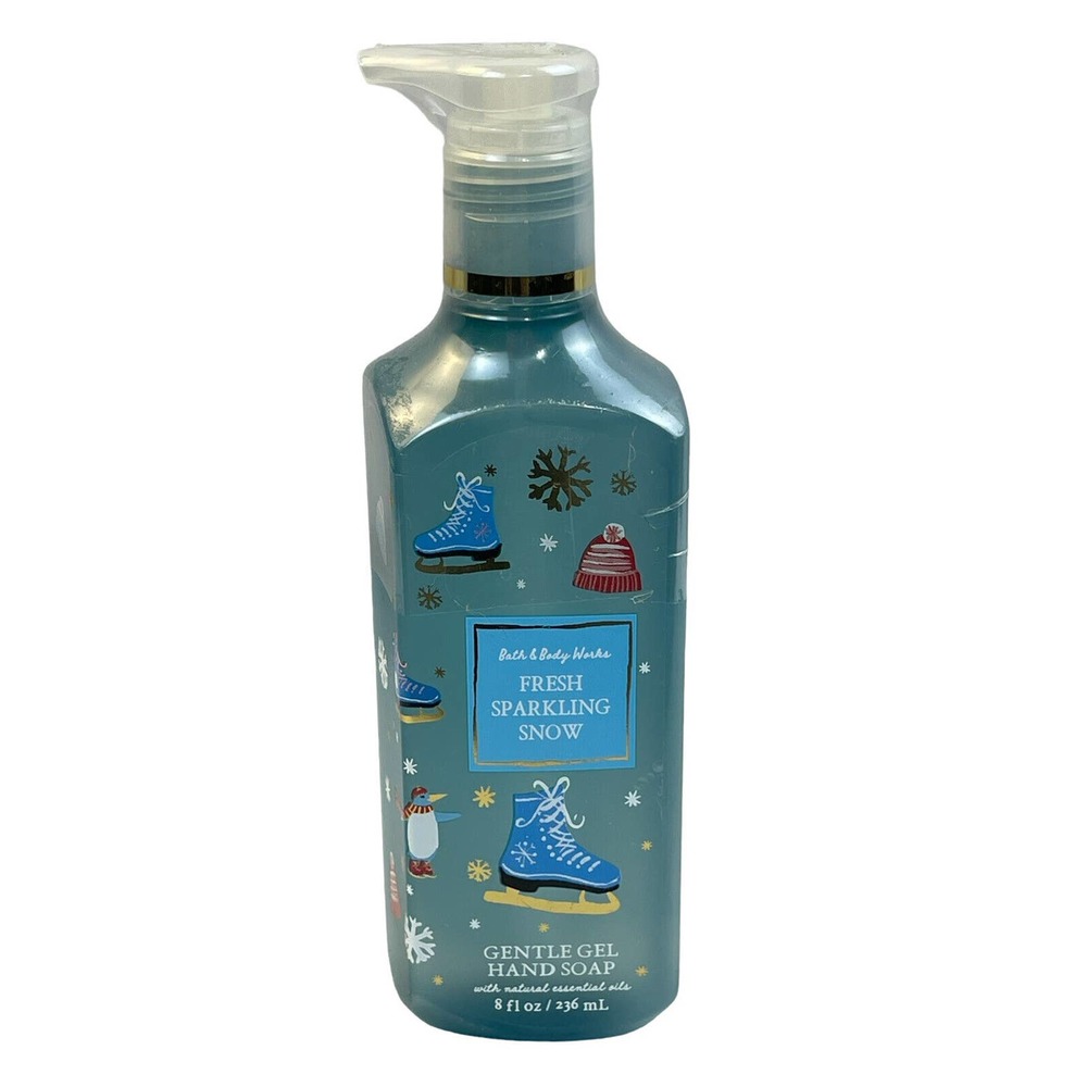 Bath and Body Works Gel Hand Soap Fresh Sparkling Snow Bath New with Tags